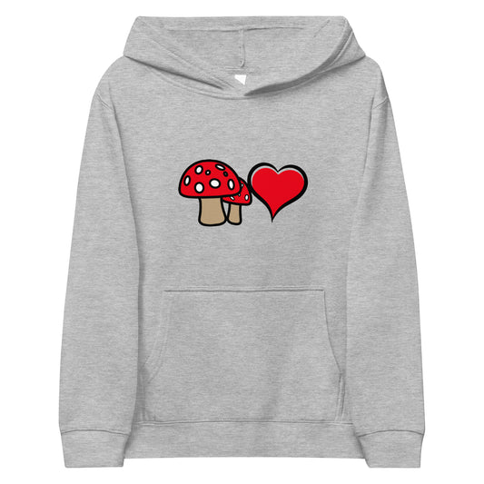 MushLuv Kids fleece hoodie