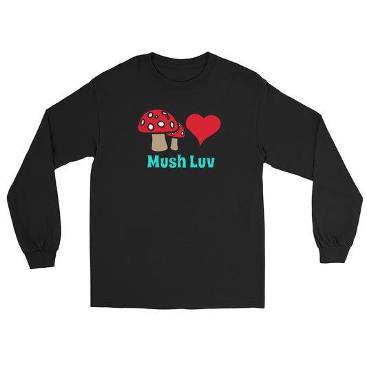 MushLuv with Text Long Sleeve Shirt