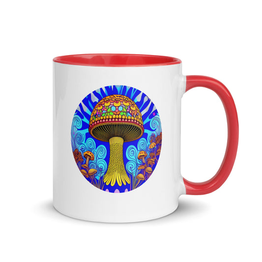 Peace Love Mushrooms + shroom mug